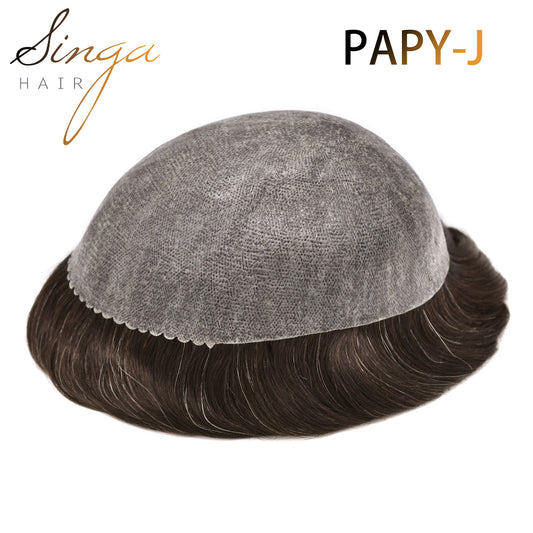 SINGA HAIR US Stock Toupee for Mens Full PU Injected Human Hairpiece for Men Durable Mens Hair System|Fast Shipping USA