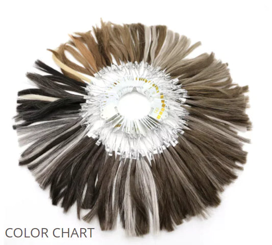 SINGA HAIR 60/pack Hair Swatches for Testing Color Human Hair Swatch Testing Color Swatch Ring Hair Level Chart Hair Strand Test Color Rings Testing Fashion Colors Samples for Salon Hair Color Chart
