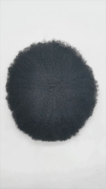 SINGA HAIR US STOCK Afro Curly Toupee For Black Men Full Swiss Super Welded Lace Hair Units for African American Men Hairpieces